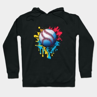 Abstract Baseball Ball Hoodie